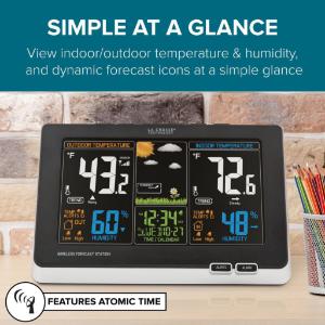 Weather station wireless color display