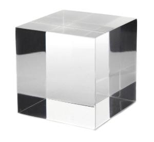 2 sides acrylic cube