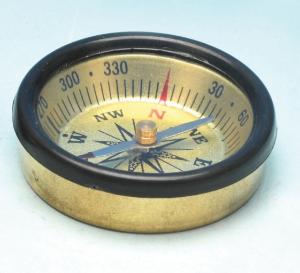 Brass Pocket Compass