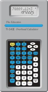 TI-34II Overhead Calculator