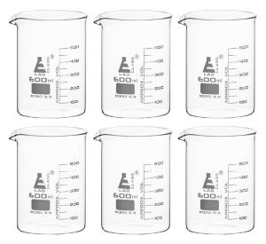 600 ml Boroscil beaker packs6