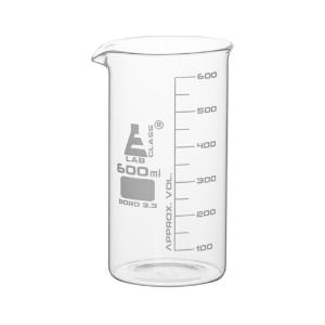 Tall form glass beakers, 600 ml